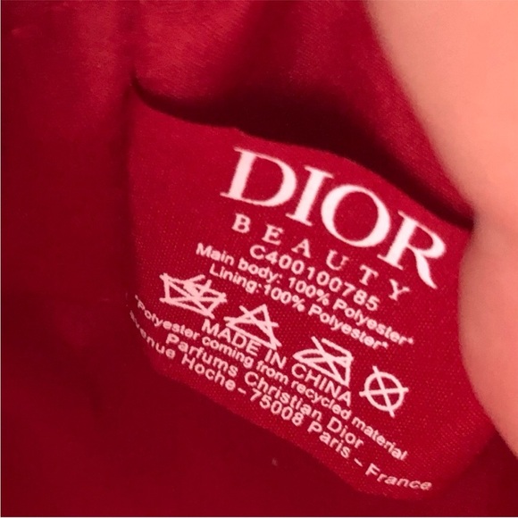 Dior Red Velvety Pouch - Picture 9 of 10